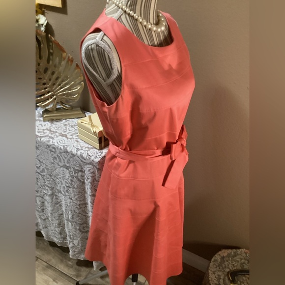 CALVIN KLEIN Chic Coral Sleeveless Dress - Picture 2 of 12